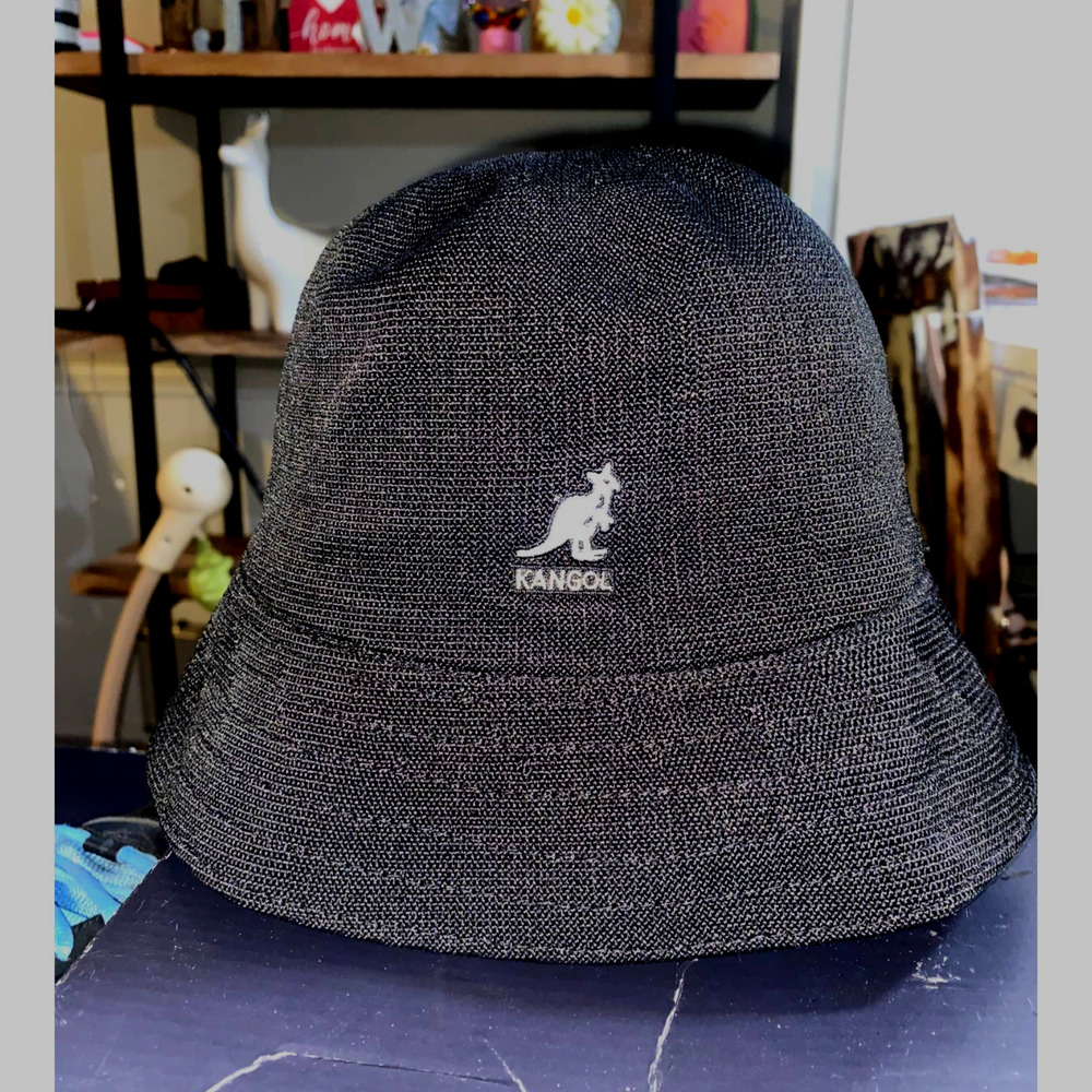 kangol Men Medium Tropic Black Lahinch Bucket Hat